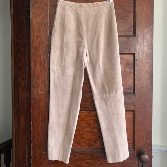 GORGEOUS Vintage Christian Dior suede trouser pants high rise - Picture 2 of 16
